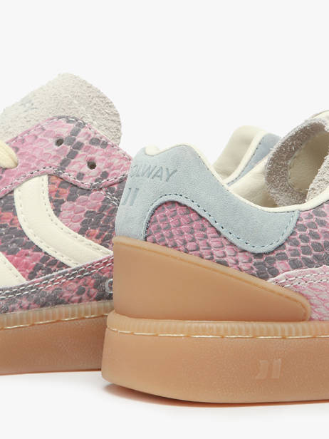 Sneakers Uit Leder Coolway Roze women 7693402 ander zicht 2