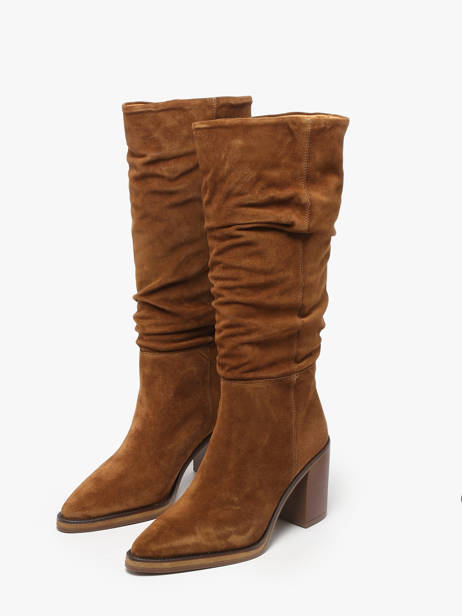 Laarzen Met Hak Camden Uit Leder Alpe Bruin accessoires 52191101 ander zicht 2