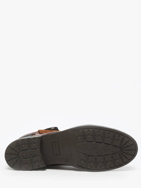 Enkellaarzen Yedos Uit Leder Redskins Bruin men YEDOS