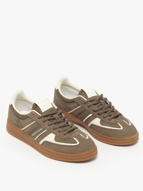 Sneakers Uit Leder Tommy hilfiger Bruin women 2838RBM ander zicht 1