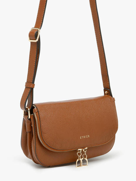 Cross Body Tas S Tradition Leder Etrier Bruin tradition ETRA059S ander zicht 2