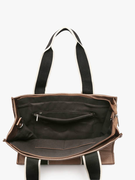 Schoudertas A4 Formaat New Grain Miniprix Bruin wt new grained F6946 ander zicht 2