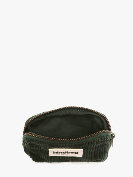 Portemonnee Hindbag Groen velours V ander zicht 1