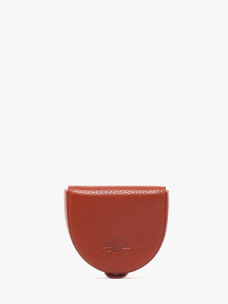 Portemonnee Leder Yves renard Oranje foulonne 23816