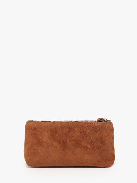 Etui Velvet Leder Milano Bruin velvet VE22114 ander zicht 2