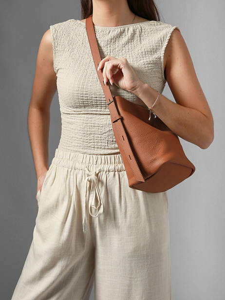 Schoudertas Rugzak S Cavalier Leder Etrier Bruin cavalier ECLR126S ander zicht 1