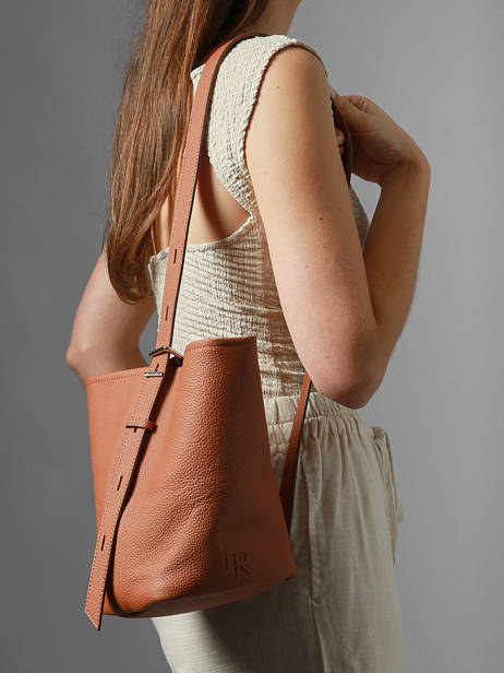 Schoudertas Rugzak S Cavalier Leder Etrier Bruin cavalier ECLR126S ander zicht 2