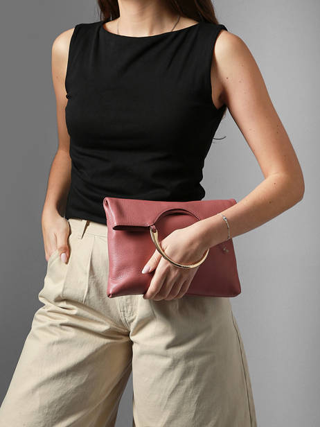 Cross Body Tas Tradition Leder Etrier Roze tradition ETRA189M ander zicht 2