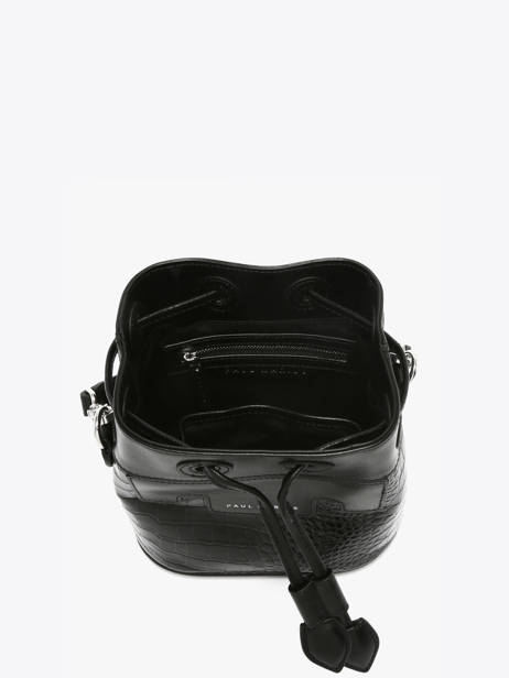 Cross Body Tas Croco Vernis Paul marius Zwart croco vernis CAPUXCRV ander zicht 2