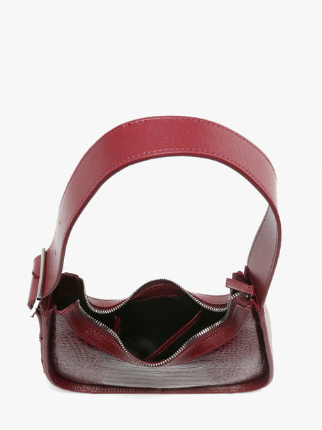 Schoudertas Croco Vernis Paul marius Rood croco vernis VICTXCRV ander zicht 2