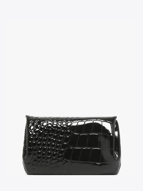Portemonnee Leder Paul marius Zwart croco vernis GUSTACRV ander zicht 3