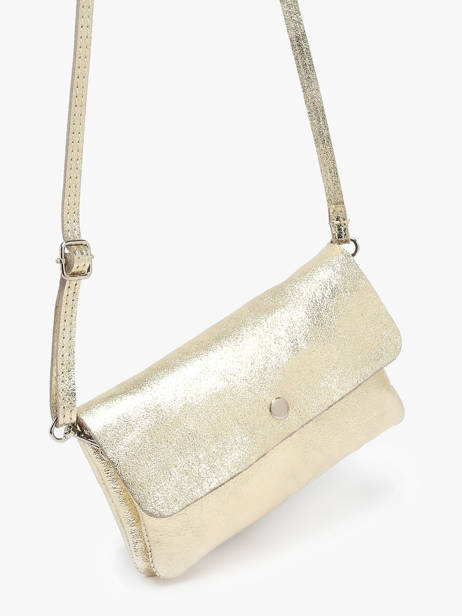 Cross Body Tas Nine Leder Milano Goud nine NI23067 ander zicht 1