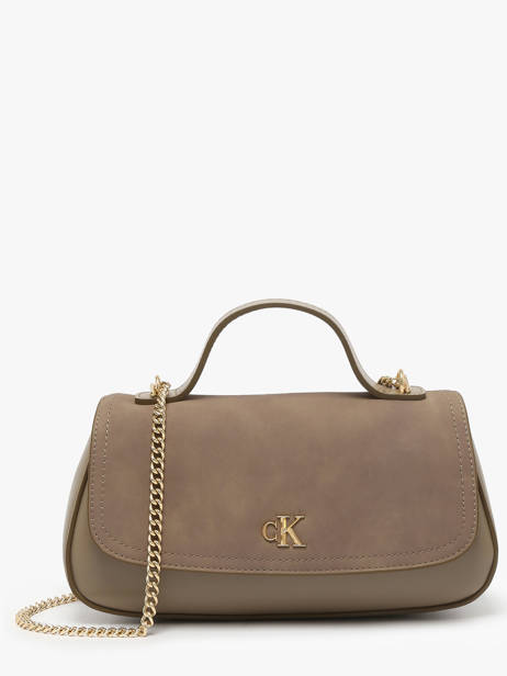 Cross Body Tas Sueded Hardware Calvin klein jeans Bruin sueded hardware 4F3408G