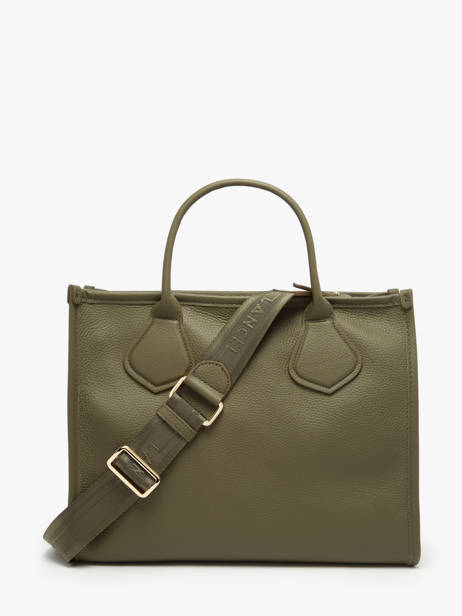 Handtas M Jour Leder Lancel Groen jour A12996 ander zicht 4