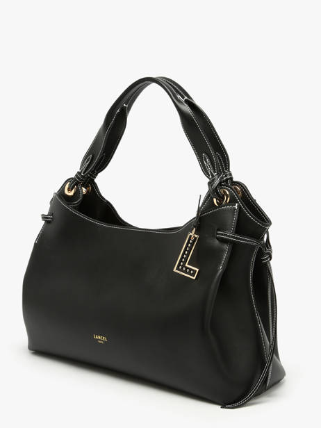 Schoudertas Swann Leder Lancel Zwart swann A13990 ander zicht 2