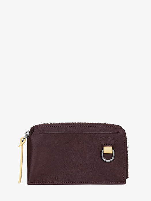 Longchamp Longchamp pocket bicolore Kredietkaarthouder Bruin