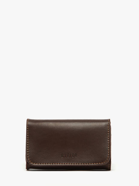 Portemonnee Leder Etrier Bruin oil EOIL650