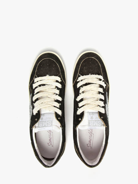 Sneakers Uit Leder Semerdjian Zwart women DANY ander zicht 3