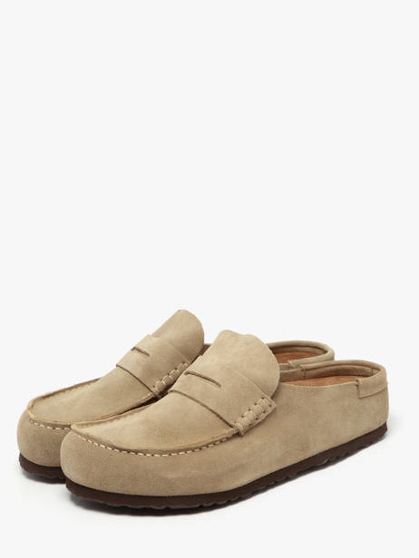 Mocassins Uit Leder Birkenstock Beige men 1029675 ander zicht 1