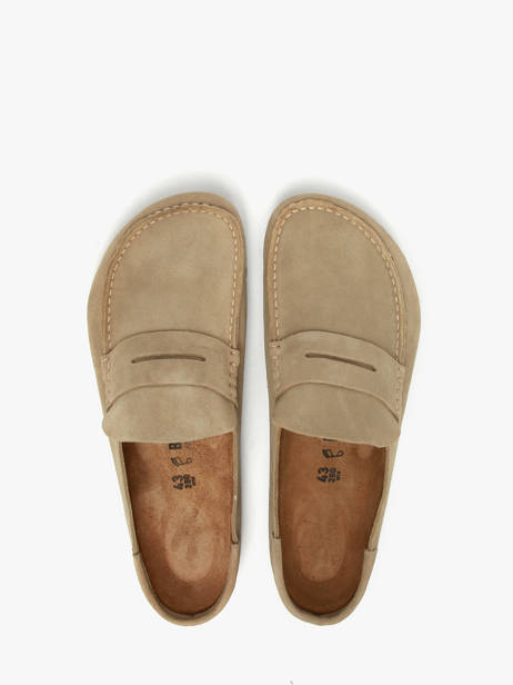 Mocassins Uit Leder Birkenstock Beige men 1029675 ander zicht 3