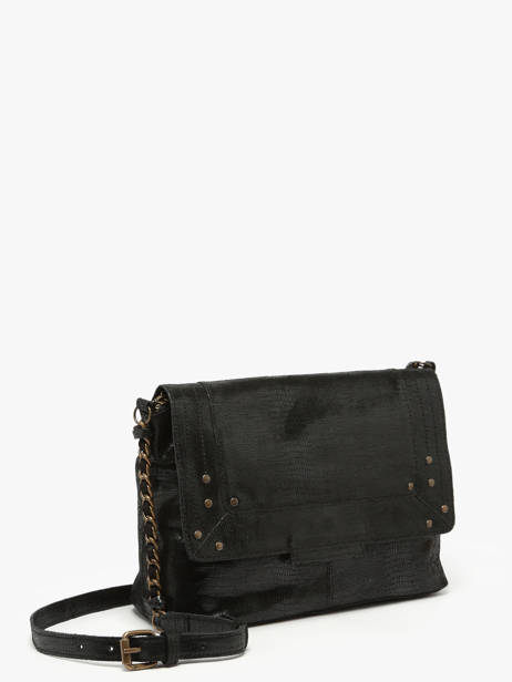 Cross Body Tas Felizia Leder Pieces Zwart felizia 17116819 ander zicht 2