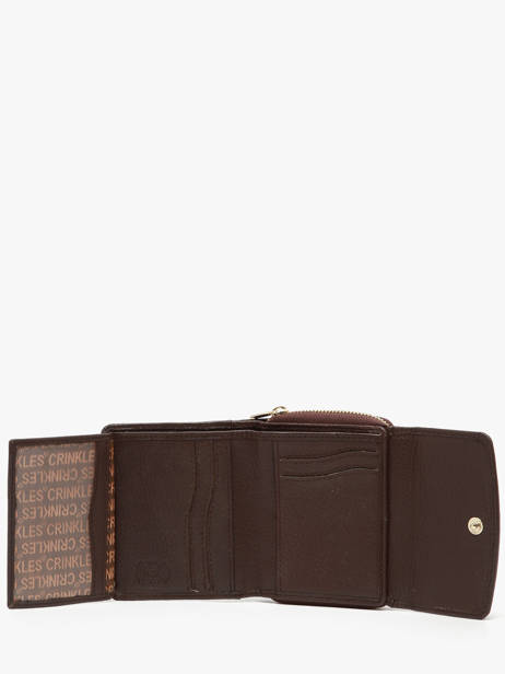 Portefeuille Caviar Leder Crinkles Bruin caviar 14201 ander zicht 2