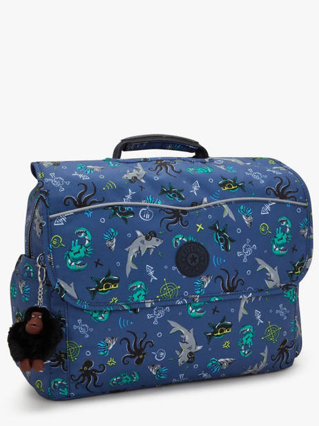 Boekentas 1 Compartiment Kipling Blauw back to school / pbg PBGI3652 ander zicht 2