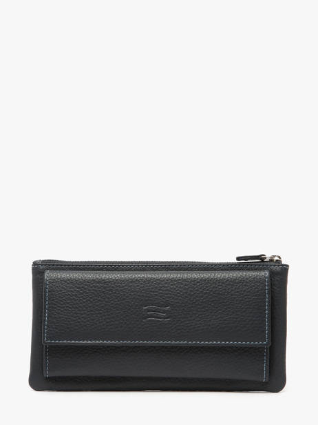 Portefeuille Caviar Leder Crinkles Blauw caviar 14104