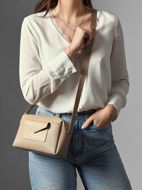 Cross Body Tas Maya Double Kba Lancaster Beige maya double kba 106 ander zicht 1