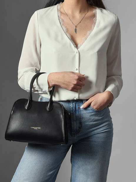 Handtas Donna Hopper Leder Lancaster Zwart donna hopper 120 ander zicht 1