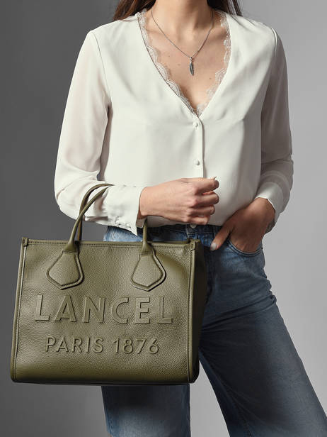 Handtas M Jour Leder Lancel Groen jour A12996 ander zicht 1