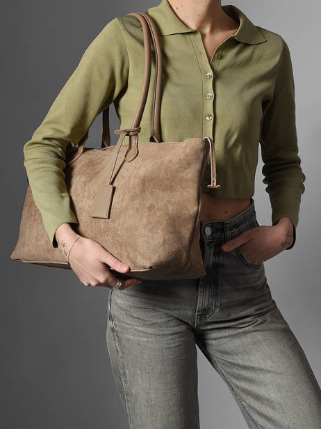 Schoudertas Wt Velvet Miniprix Beige wt velvet R2024 ander zicht 1