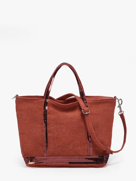 Cross Body Tas Baby Cabas Linnen Vanessa bruno Rood cabas lin 31V40410 ander zicht 4