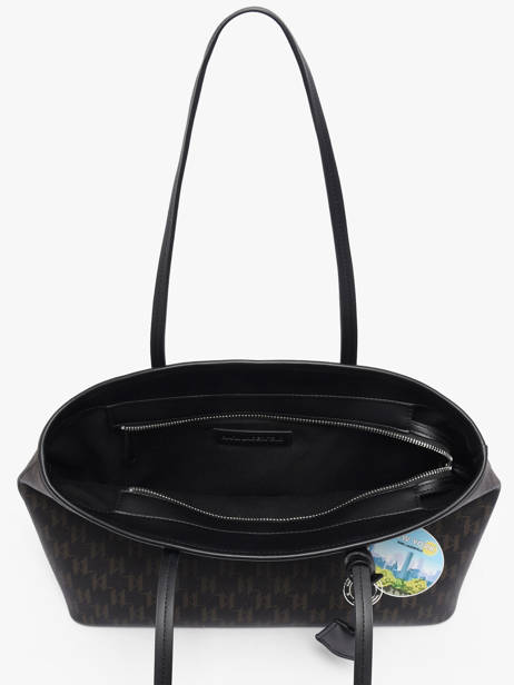 Schoudertas K/ikon Mono Leder Karl lagerfeld Bruin k ikon B1W30020 ander zicht 2