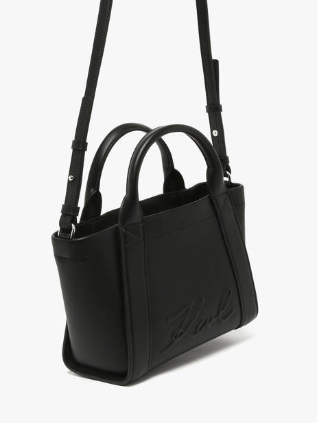 Handtas K/ville Leder Karl lagerfeld Zwart k ville B1W30067 ander zicht 2