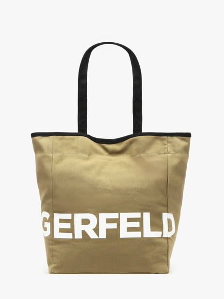 Schoudertas K Essential Katoen Karl lagerfeld Groen k essential B1W50050 ander zicht 4