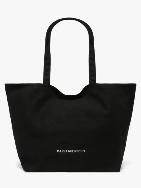 Shopper K/essential Rhinestone Logo Karl lagerfeld Zwart k essential B1W50087 ander zicht 3