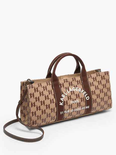 Handtas East-west Mono Magazine Karl lagerfeld Beige rsg B1W50013 ander zicht 1