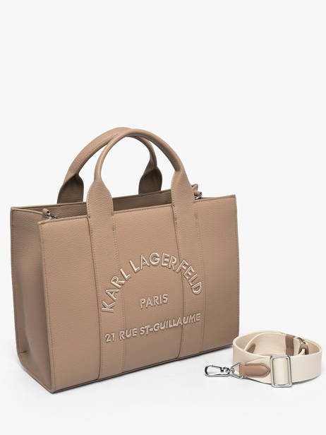 Handtas Rsg Leder Karl lagerfeld Beige rsg B1W30041 ander zicht 1