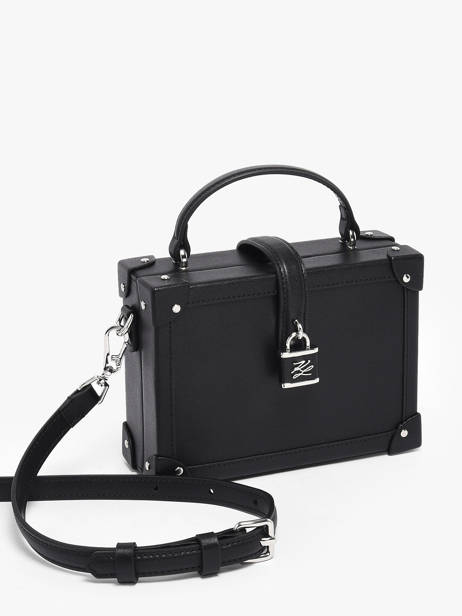 Cross Body Tas K Autograph Leder Karl lagerfeld Zwart k autograph B1W30100 ander zicht 2