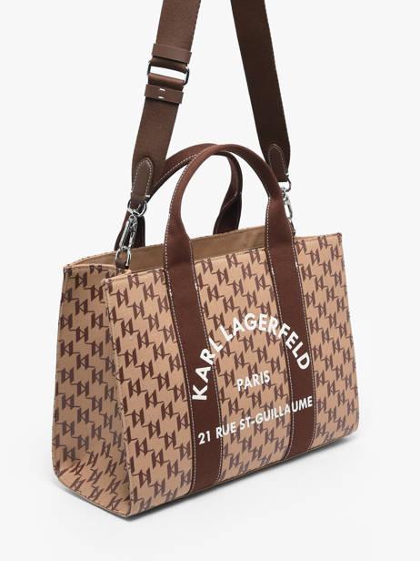 Handtas Rsg Katoen Karl lagerfeld Beige rsg B1W50021 ander zicht 1