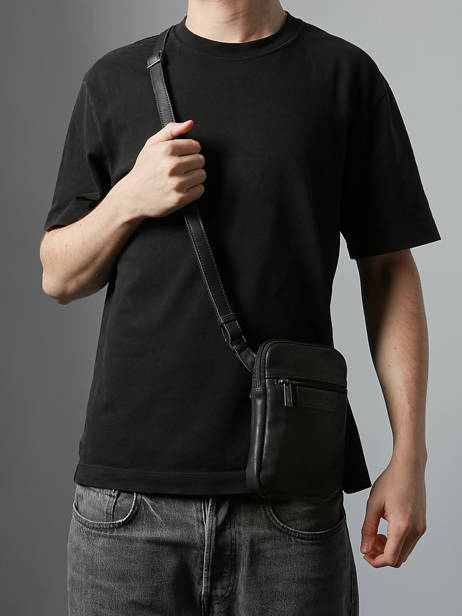 Cross Body Tas Arthur Leder Arthur & aston Zwart johany 8 ander zicht 1