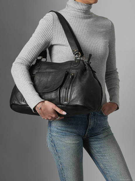 Shoppingtas Pihanna Leder Pieces Zwart pihanna 17076422 ander zicht 1