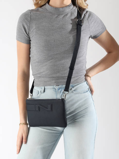 Crossbody Tas Florence Leder Nathan baume Blauw n city 4 ander zicht 1