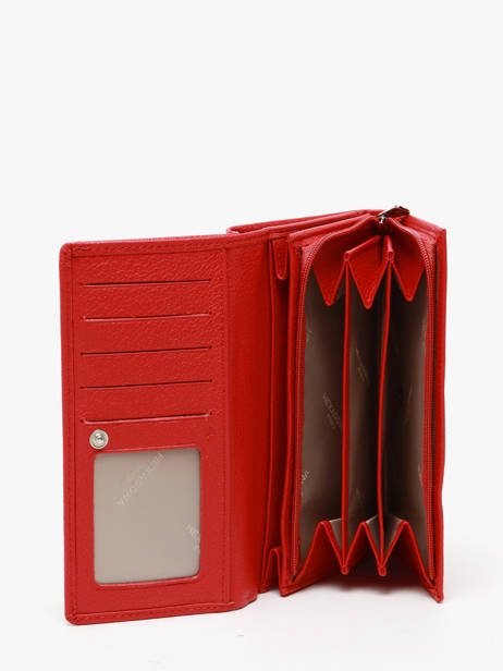 Portefeuile Confort Leder Hexagona Rood confort 467779 ander zicht 1