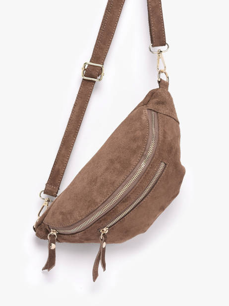 Heuptasje Leder Milano Beige velvet VE24119O ander zicht 2