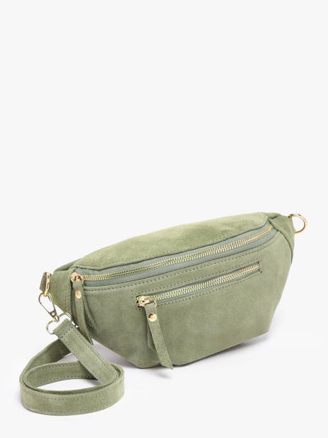 Heuptasje Leder Milano Groen velvet VE24119O ander zicht 2