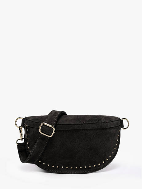 Heuptasje Leder Milano Zwart velvet VE25111