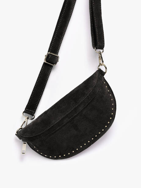 Heuptasje Leder Milano Zwart velvet VE25111 ander zicht 2