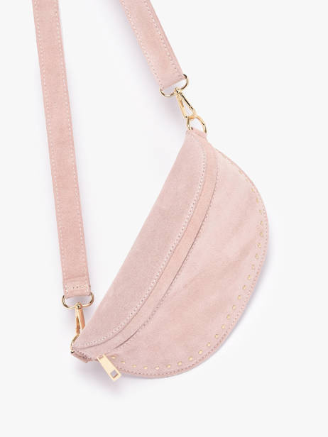 Heuptasje Leder Milano Roze velvet VE25111 ander zicht 2